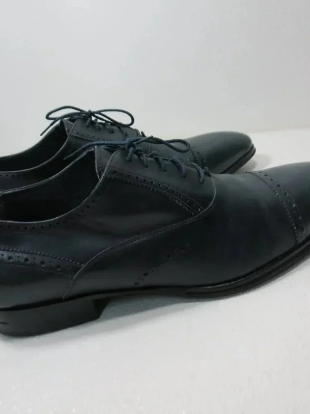 Dino Bigioni Cap Toe Leather Dress Fashion Oxford Footwear Shoes Italy 47